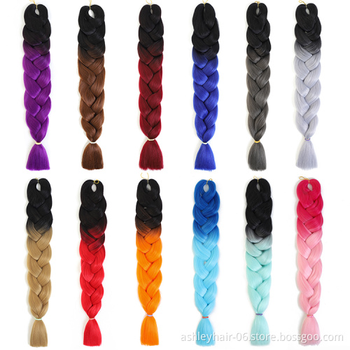 Wholesale Synthetic Hair 32inch 165g Ultra Braid Hair Premium Synthetic Jumbo Braid Hair